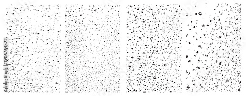 set of vintage distressed textures grunge rough messy and