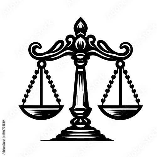 justice scale vector