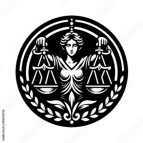 justice scale vector
