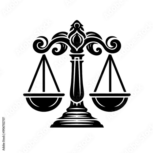 justice scale vector