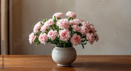 Wallpaper Mural Creative Ikebana centerpiece with pink carnations enriching home comfort Torontodigital.ca