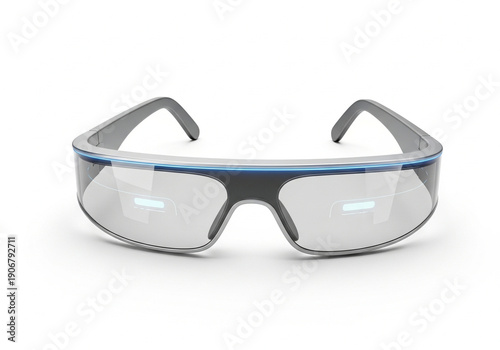 A pair of futuristic smart glasses.