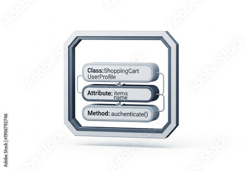 UML class diagram software design element.