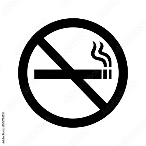 No Smoking Icon Vector Graphic For Prohibition Signs
