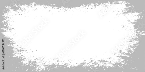 Abstract blue liquid splash with a dark grunge frame texture featuring ink bubbles and a dirty paint border design illustration