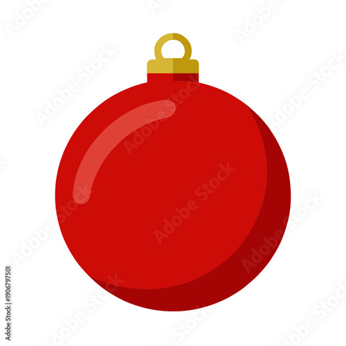 Red Christmas Ornament Ball 3d Icon