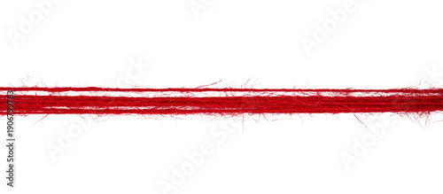 Fotografía Threads on a white background. Selective focus. Isolate.