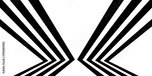 Abstract perspective line wave stripes with 3d dimensional effect.