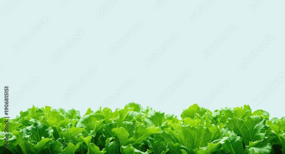 Obraz premium Innovative aquaponic systems for lab grown lettuce with copyspace for text