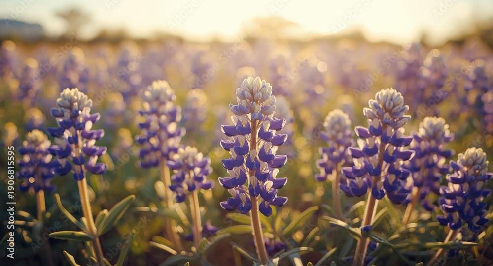 Obraz premium Breathtaking detailed floral image of bluebonnets in full vibrant bloom