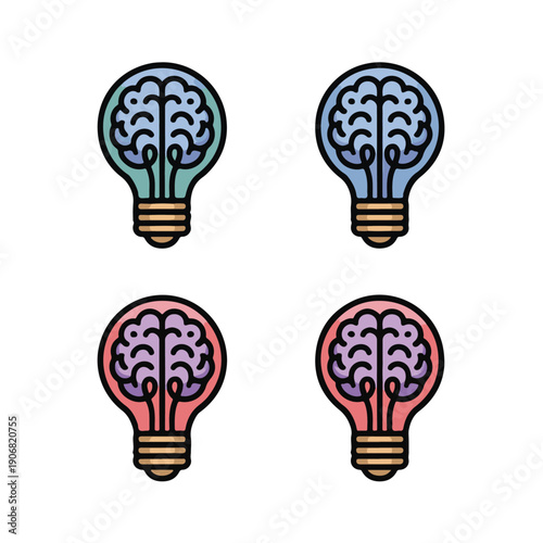 vector light bulb. Creative, generating idea, solution , knowledge, lamp - stock vector