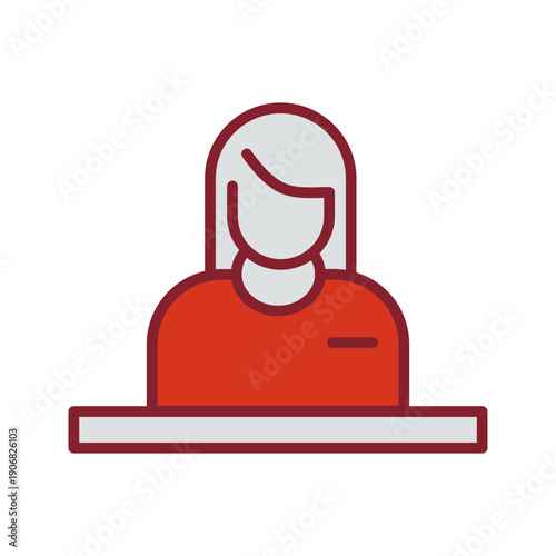 Reception Desk Icon Design