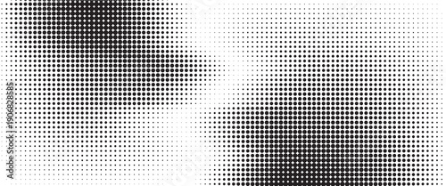 Wallpaper Mural Dotted halftone gradient texture. Fading polka dot background. Repeated dots gradation pattern background. Black vanishing comic pop art overlay backdrop. Torontodigital.ca