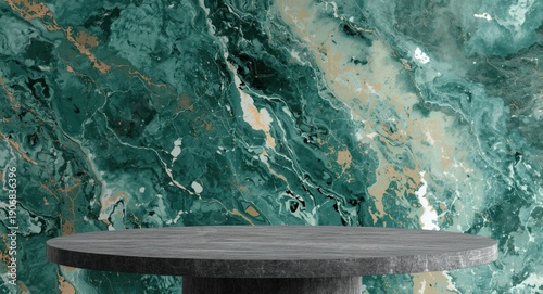 Abstract marble texture background with copy space for product display on smooth table top