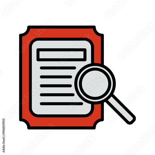 Details Looking Icon Design