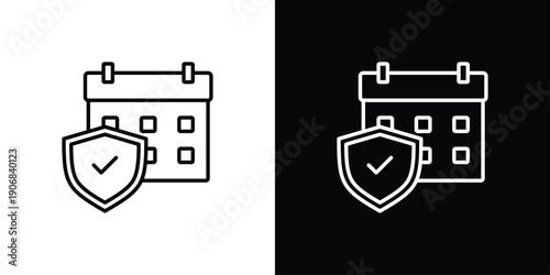 Schedule Icon Sheet Black And White