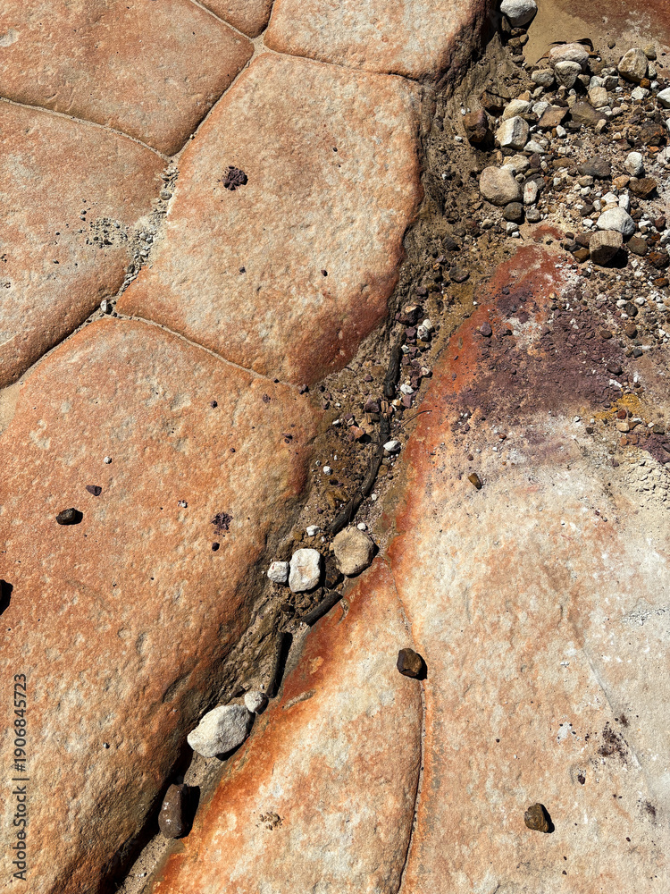custom made wallpaper toronto digitalInteresting red rock pattern on the ground.