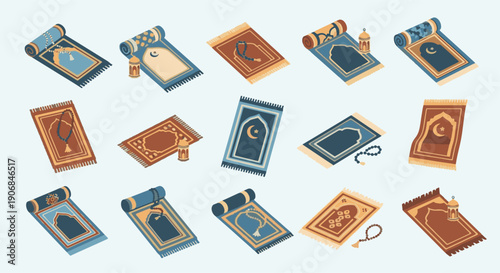 Beautiful Islamic Prayer Rugs for Ramadhan Kareem, Perfect for Your Spiritual Journey