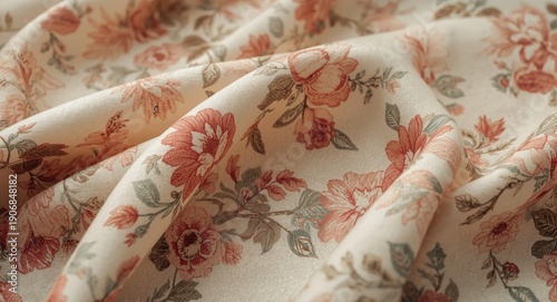 Fabric with floral motifs p...