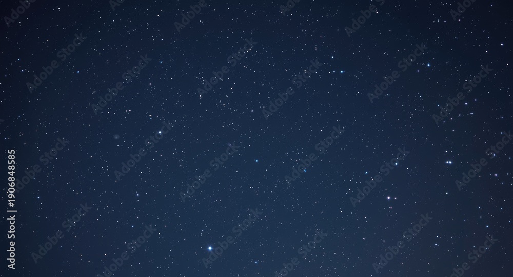 Fototapeta premium clear night sky wallpaper background with scattered tiny glowing stars