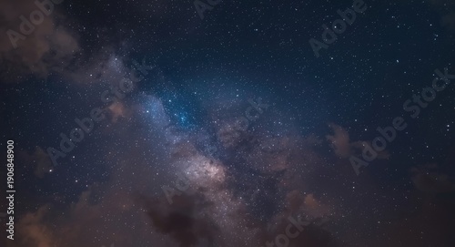 Ethereal night sky with spa...