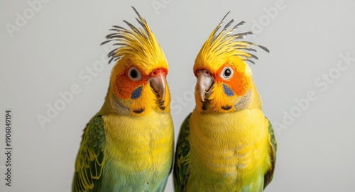 Bright and stylish parakeet...