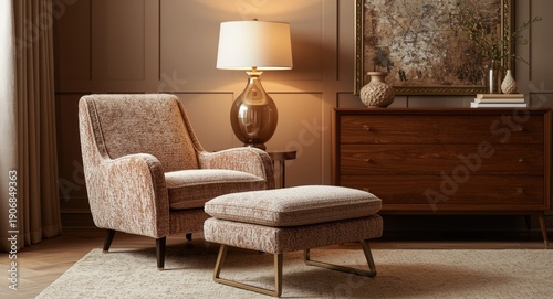 Chic living room setting wi...