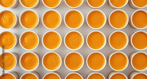Birds eye view of creamy pu...