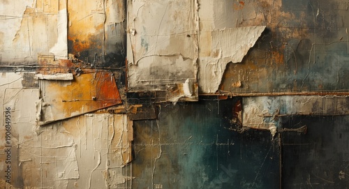 Abstract wabi sabi geometri...