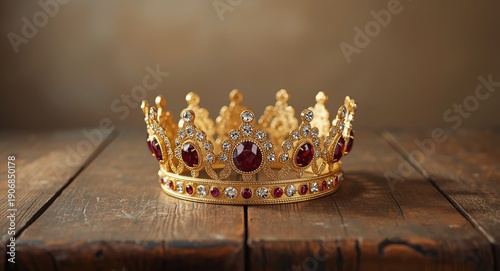 Luxurious gem decorated cro...