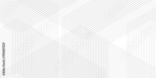 Minimalist Geometric Abstract Background with Clean Grey Architectural Line Art
