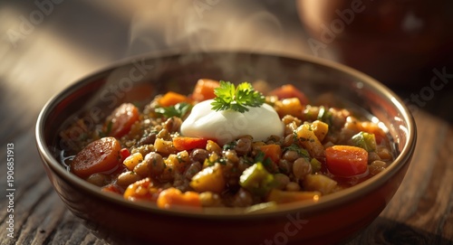 Delightful lentil quinoa an...