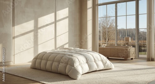 Comfortable duvet layered o...