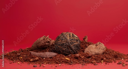 Handcrafted aged puer tea c...