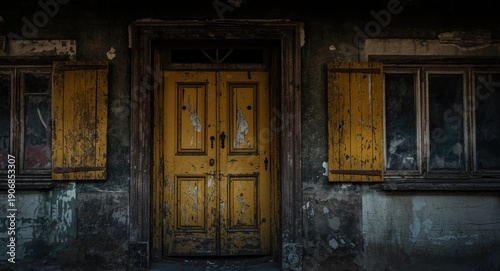 An old house entrance featu...