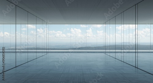 Clear empty room with panor...