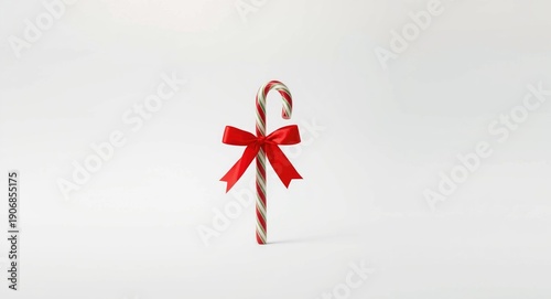 Bright candy cane wrapped i...