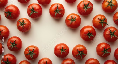 Fresh ripe tomatoes arrange...