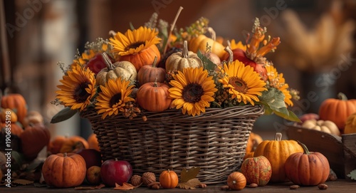 Autumn wedding decoration w...