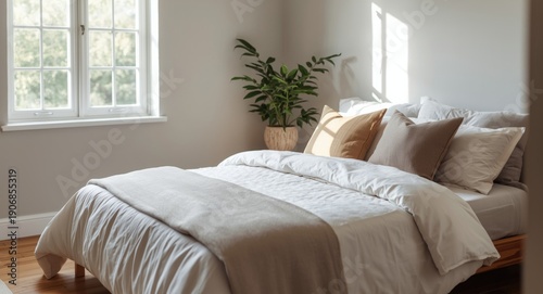 Inviting modern cottage bed...
