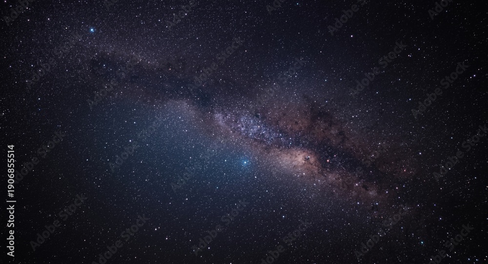 Fototapeta premium Captivating distant galaxy showing radiant light effects