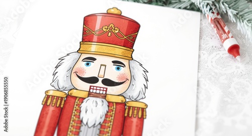 Joyful nutcracker soldier i...