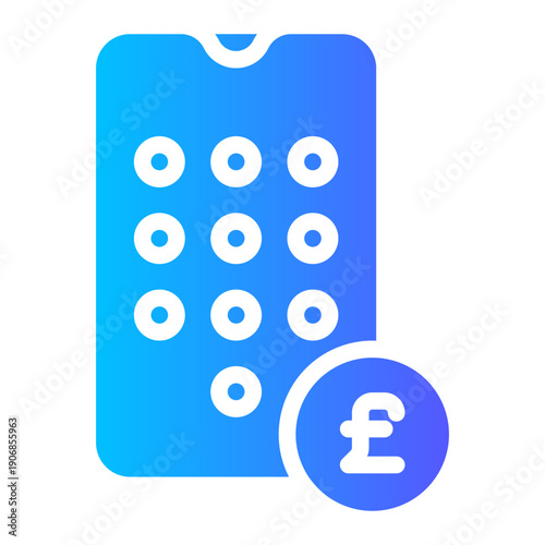 pound gradient icon