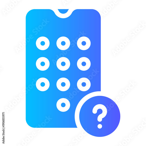 question gradient icon