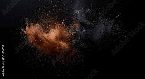 Abstract composition of bro...