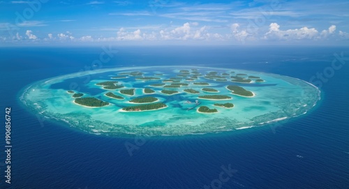 Aerial view showcasing a cl...