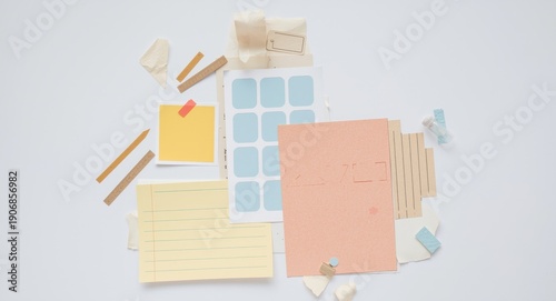 Blank post it stickers pair...