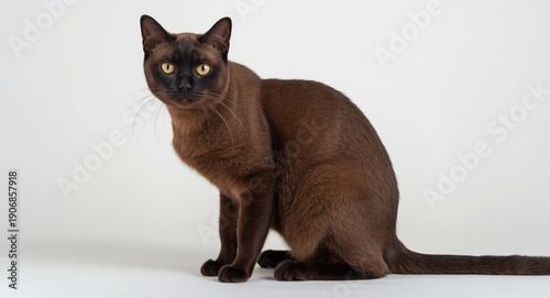 Engaging dark fur Burmese c...