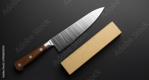 Honed chef knife and sharpe...