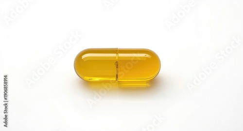 Golden oil soft gelatin cap...